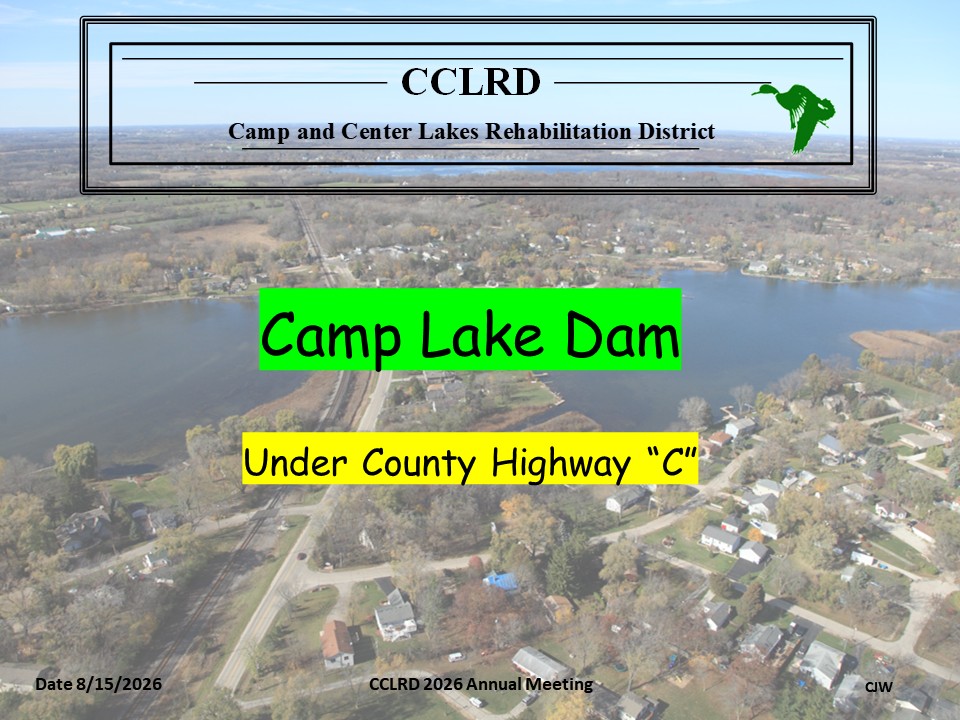Camp Lake dam presentation