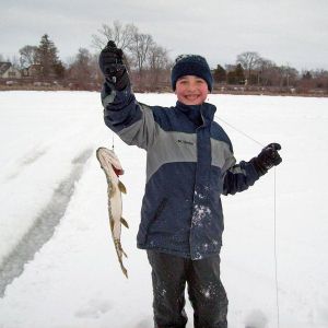 Camp and Center Lakes Ice Fishing