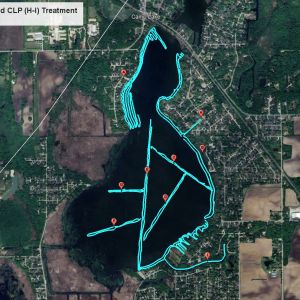 2024 Camp Lake Treatment Map
