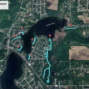 2024 Center Lake Treatment Map